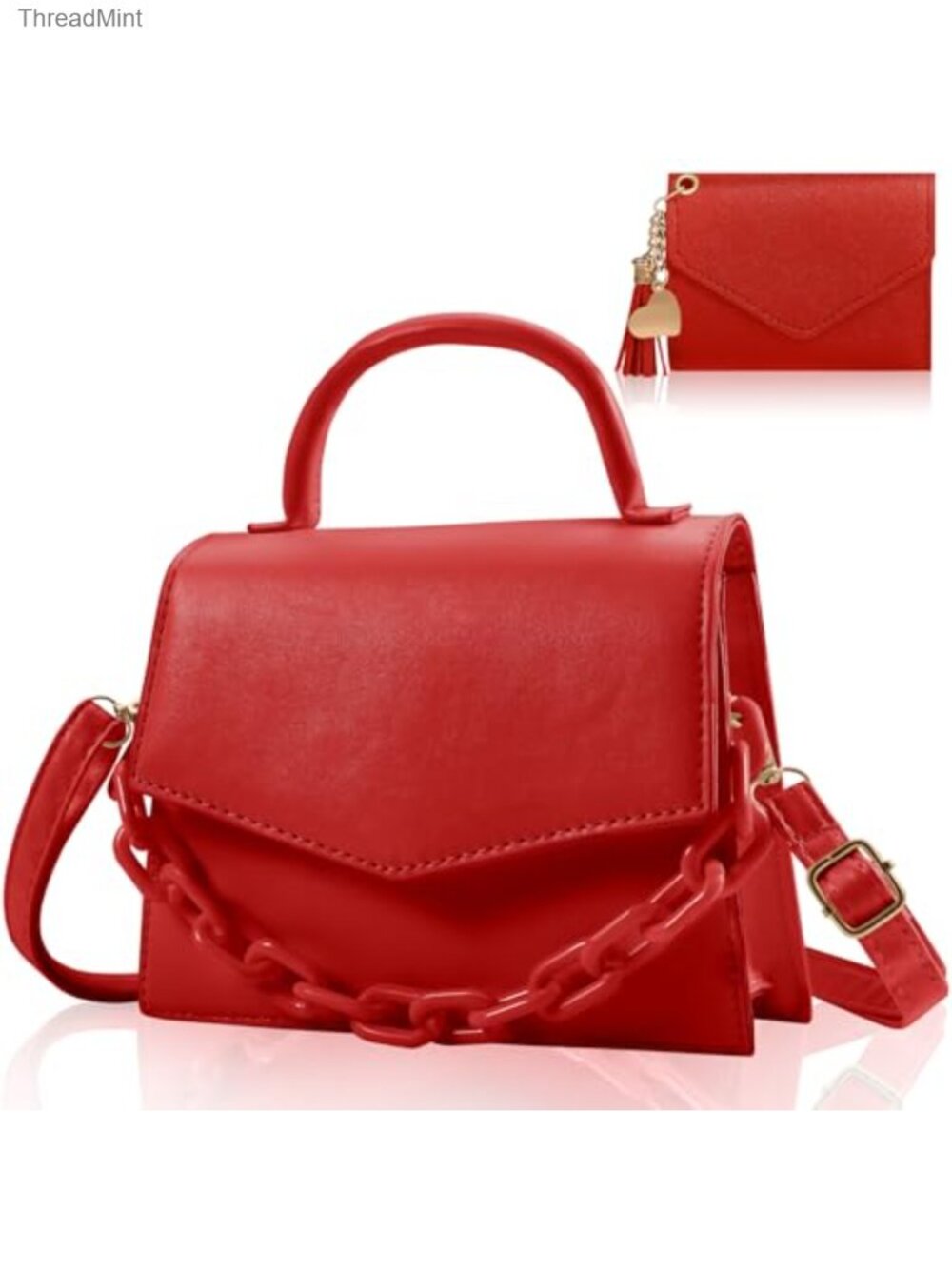 Small Crossbody Bags for Women Girls Trendy Satchel Purse with Detachable
